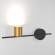 Настенный светильник Elektrostandard Acru LED черный/золото  (MRL LED 1019) (a047882)