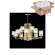 Подвесная люстра Crystal Lux Medea с лампочками NICOLAS SP-PL10+5 GOLD/WHITE+Lamps E14 P45
