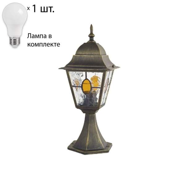Уличный ландшафтный светильник  с лампочкой Favourite Zagreb 1805-1T+Lamps А60