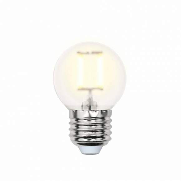 Филаментная светодиодная лампа E27 6W 3000K (теплый) Sky Uniel LED-G45-6W-WW-E27-FR PLS02WH (UL-00000302)
