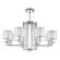 Подвесная люстра Crystal Lux с лампочками NICOLAS SP-PL8 NICKEL/WHITE+Lamps E14 P45