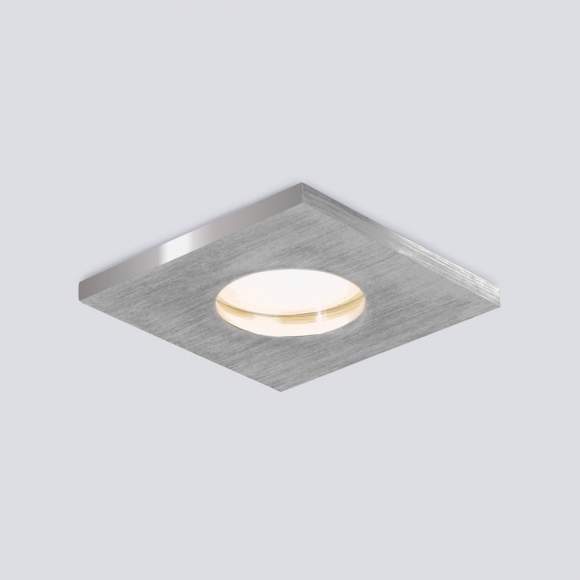 Встраиваемый влагозащищенный светильник Elektrostandard 126 MR16 серебро (a053363)