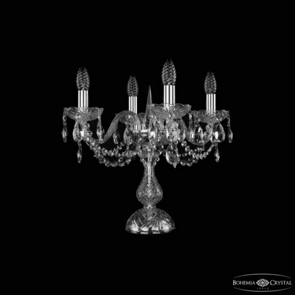 Настольная лампа Bohemia Ivele Crystal 1402 1402L/4/141-39 Ni