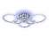 Потолочная светодиодная люстра с пультом д/у Ambrella light Acrylica FA413