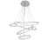Подвесная светодиодная диммируемая люстра с пультом ДУ Kink Light Тор 08204,01A(4000K)