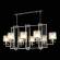 Подвесная люстра Crystal Lux с лампочками NICOLAS SP8 L1000 NICKEL/WHITE+Lamps E14 P45