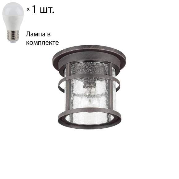 Уличный светильник Odeon Light Virta с лампочкой 4044/1C+Lamps E27 P45