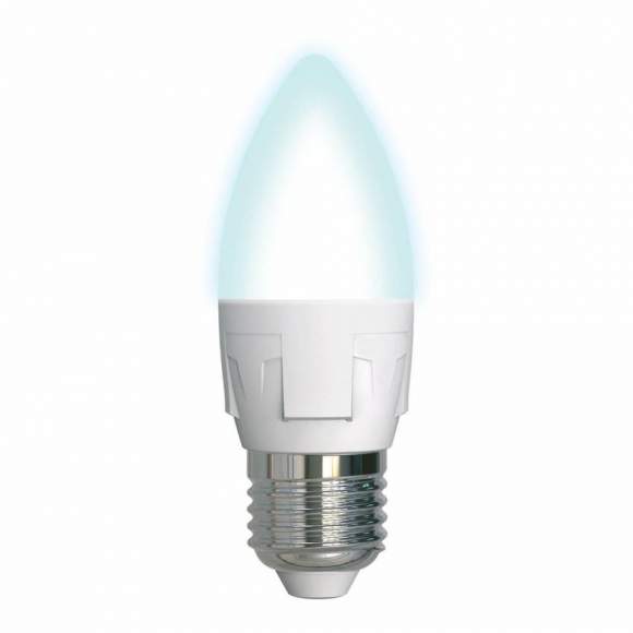 Светодиодная лампа E27 7W 4000K (белый) Uniel LED-C37 7W-NW-E27-FR PLP01WH (UL-00002412)