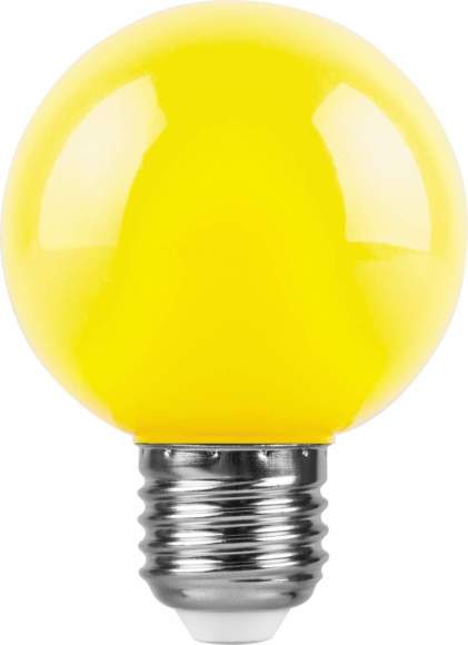 Светодиодная лампа E27 3W (желтый) G60 LB-371 Feron (25904)