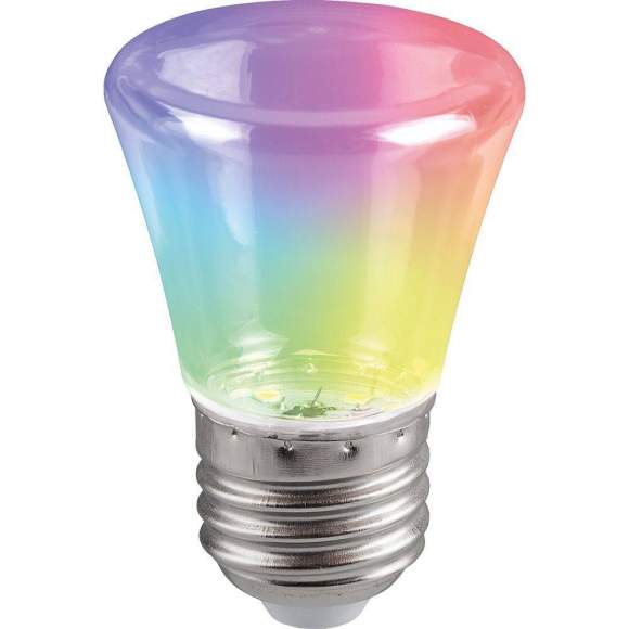 Светодиодная лампа для гирлянд белт-лайт CL25, CL50, E27 1W RGB Feron LB-372 38131