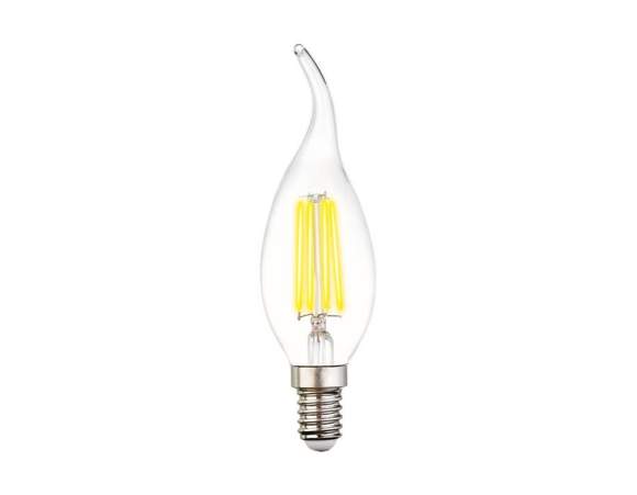 Филаментная светодиодная лампа E14 6W 3000К (теплый) C37L-F Filament Ambrella light (202214)