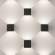 1548 TECHNO LED WINNER черный Уличный настенный светодиодный светильник Elektrostandard (a038410)