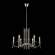 Подвесная люстра Crystal Lux с лампочками AURELIO SP6 GOLD+CHROME/TRANSPARENT+Lamps E14 Свеча