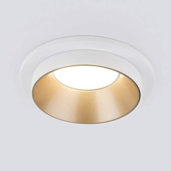 Встраиваемый светильник Elektrostandard 113 MR16 золото/белый (a053343)