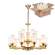 Люстра подвесная Favourite Sollemnis с лампочками 2621-15P+Lamps E27 Свеча