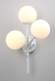 Бра Crystal Lux с лампочками MEDEA AP3 WHITE+Lamps E27 P45