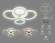 Потолочная светодиодная люстра с пультом ДУ (инфракрасный) Ambrella light Acrylica FA4061