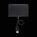 Настенный светодиодный светильник спот с полочкой, USB порт ST Luce Pinaggio SL1576.401.02