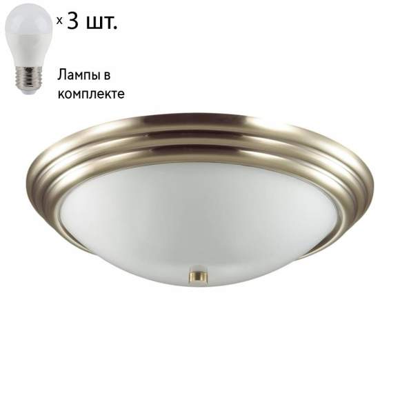 Настенно-потолочный светильник Lumion Kayla с лампочками 5262/3C+Lamps E27 P45