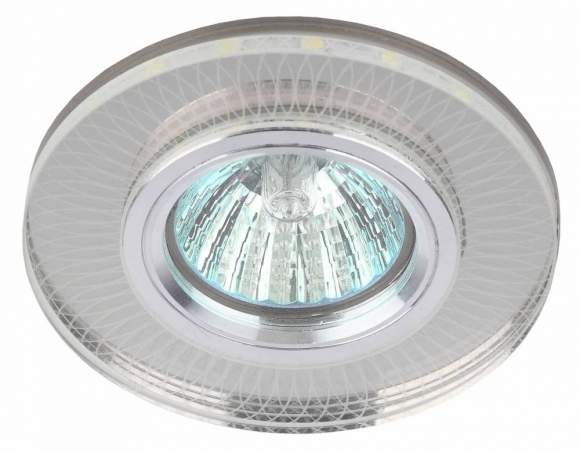 Точечный встраиваемый светильник cо светодиодной подсветкой ЭРА DK LD44 SL 3D Б0037355