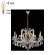 Подвесная люстра Crystal Lux с лампочками Hollywood SP8 Gold+Lamps E14 Свеча