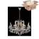 Подвесная люстра Crystal Lux с лампочками Hollywood SP8 Gold+Lamps E14 Свеча