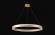 Подвесная люстра с пультом ДУ Crystal Lux MUCHOS SP88W LED D1000 GOLD