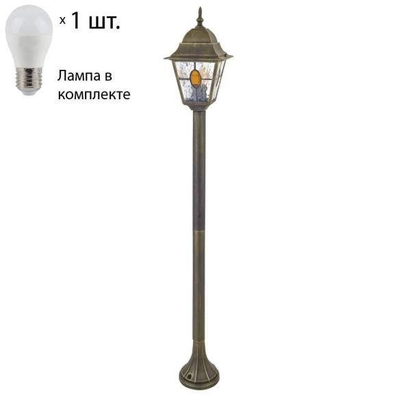Уличный фонарный столб Favourite Zagreb с лампочкой 1804-1F+Lamps E27 P45