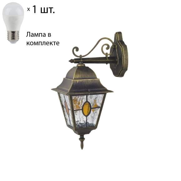 Уличный настенный светильник Favourite Zagreb с лампочкой 1805-1W+Lamps E27 P45