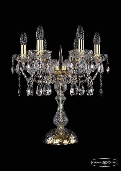 1413L/6/141-47/G Настольная лампа Bohemia Ivele Crystal