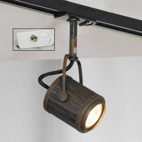 Однофазный светильник для трека Lussole Loft Clifton LSP-9131-TAW